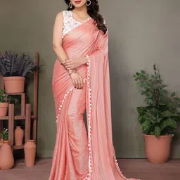 VEDANT VASTRAM Embroidered Pure Georgette Designer Saree-image-87