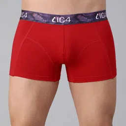 IC4 Men Pack of 2 Charcoal Grey & Red Solid Trunks 0C-R-254P2 image 2