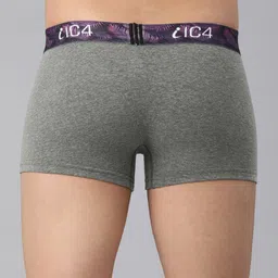 IC4 Men Pack of 2 Charcoal Grey & Red Solid Trunks 0C-R-254P2 image 3