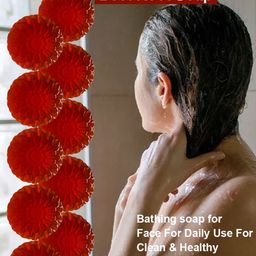 GROOVY Set Of 10 Revitalizing Eucalyptus Beetroot Bath Soap - 100 g Each image 5