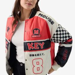 The Souled Store White & Pink Printed Jacket-image-86