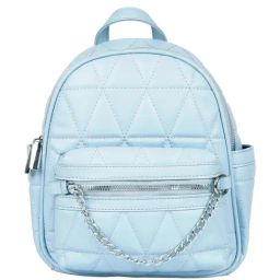 Angeline Blue PU Medium Backpack-picture-18