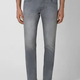 VAN HEUSEN DENIM LABS Men Slim Fit Highly Distressed Heavy Fade Jeans-image-89