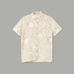 Fame Forever by Lifestyle Boys Beige Cotton Printed Shirt-picture-39