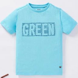 Ed-a-Mamma Kids Blue Cotton Printed T-Shirt-picture-19