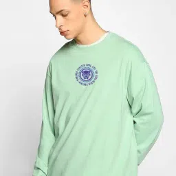 Bewakoof Green Cotton Relaxed fit Graphic T-Shirt-picture-20