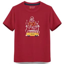HELLCAT Kids Maroon Printed  T-Shirt-picture-31