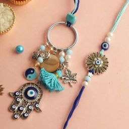 Aapno Rajasthan Evil Eye Protection Charms Bhaiya Bhabhi Rakhi-image-74