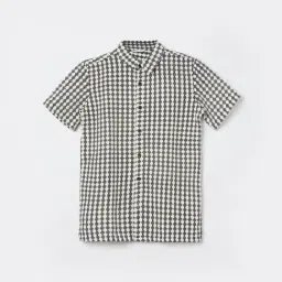 Fame Forever by Lifestyle Boys Black Cotton Printed Shirt-picture-1