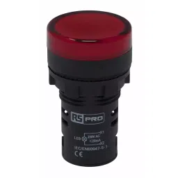 RS PRO LED Pilot Light Panel Mount Red 22 mm Cutout IP65 Round 230 V AC, 7637946-image-26