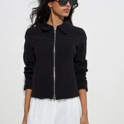 LOV by Westside Black Solid Jacket-11
