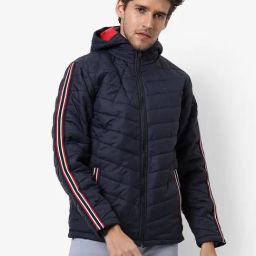 Campus Sutra Blue Regular Fit Quilted Jacket-picture-37