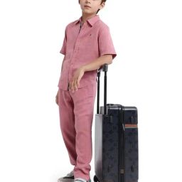 Rare Ones Boys Pink Cotton Solid Trousers-image-97
