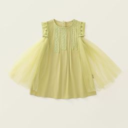 LULU & SKY Organic Cotton A-Line solid Dress-image-92