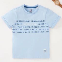Ed-a-Mamma Kids Blue Graphic Print T-Shirt-image-94