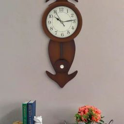CHRONIKLE Elegant Vertical Brown Wood Wall Clock-picture-11