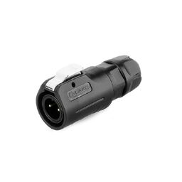 LP-12-C02PE-02-001-CNLINKO-LP-12 2 Pin Male Soldering Type Power Plug Lock with Plastic Shell IP67 125V 5A image 1