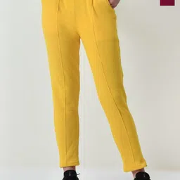 BAESD Pack Of 2 Women Relaxed High-Rise Regular Fit Trousers-image-3