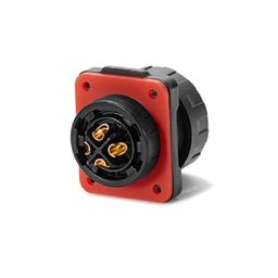 YM-20-J04SX-02-401-CNLINKO-YM-20 Female 4 Pin Soldering Type Power Socket with Plastic Shell IP67 500V 20A(Square type) image 2