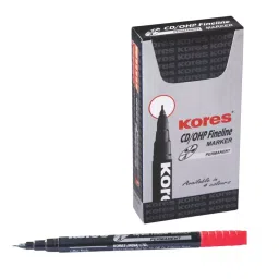 Kores CD/DVD/OHP Multimarker Pen Red Color-picture-24