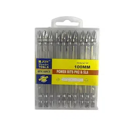 Jon Bhandari 100 mm S2 Steel Magnetic Power Flat and Phillips Screw Driver Bits, PB100 (Pack of 10)-25
