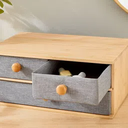 Home Centre Brown 2-Tier Storage Drawer-image-36