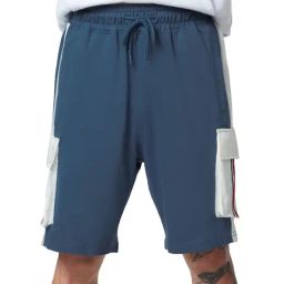 The Souled Store Blue Regular Fit Colour-Block Shorts-picture-41