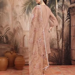 Sangria Yoke Design Regular Thread Work Kurta with Patiala & With Dupatta image 2