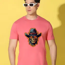 KaamBhari Graphic Printed Round Neck Regular Fit Cotton T-shirt-picture-15