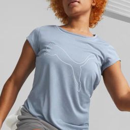 Puma Blue Logo Sports T-Shirt-image-57
