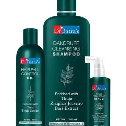 Dr. Batra's Hair Vitalizing Serum, Dandruff Cleansing Shampoo & Hair Fall Control Oil-image-96