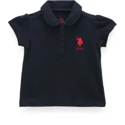 U.S. Polo Assn. Kids Navy Cotton Regular Fit Polo T-Shirt-picture-49