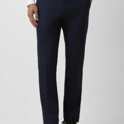 Van Heusen Navy Slim Fit Trousers-image-129