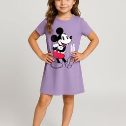 BONKIDS Girls Graphic Printed A-Line Dress-18
