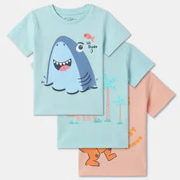 R&B Boys Pack Of 3 Printed Cotton T-shirt-picture-6