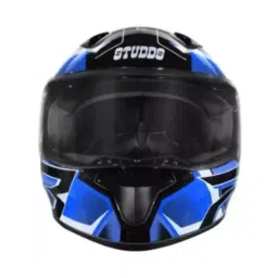 Studds N1 Matt Black & Blue Xtra Large (600 mm) Full Face Helmet, Thunder D6 Decor-image-86