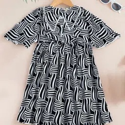 Bella Moda Print Fit & Flare Dress-image-38