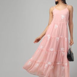 clobug Women Shoulder Straps Floral Printed Maxi Dress-image-88