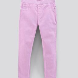 Primo Gino Cotton Woven Ankle Length Jeans Solid Colour - Purple-image-49