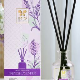 Iris Celeste Reed Diffuser With 4N Reed Sticks and 1 N Diffuser Oil - Fragrance French Lavender-11