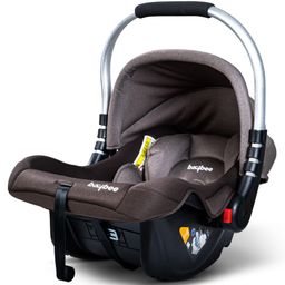 BAYBEE 4 in 1 Multi Purpose Baby Carry Cot Cum Car Seat with Canopy Adjustable Aluminium Handle 3 Point Safety Belt Rocker for Infant Baby Carry Cot for New Born Baby Brown-8