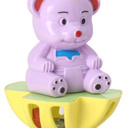 United Agencies Bear Shape Wobbly Rattle - Purple-32