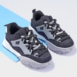 Oh! Pair Lace Ups Sneakers - Black-image-40