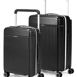 Assembly Hard Luggage Set of 2 | Premium Polycarbonate Cabin (20 inches) & Check-in Trolley Bags (24 inches) with Wide Handle & Noise-Free Wheels-Rover Black-22