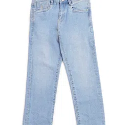 US Polo Assn Cotton Woven Full Length Relaxed Fit Solid Color Jeans - Light Blue-picture-2