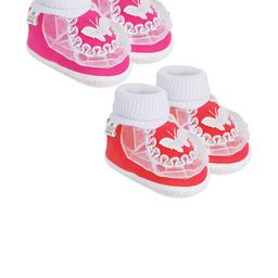 NESKA MODA Pink Cotton Booties-image-74