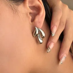 Tipsy closet Teardrop Shaped Studs Earrings-image-43