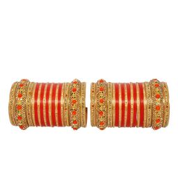 SEEMO Set Of 34 Stone Studded Bangle-image-69