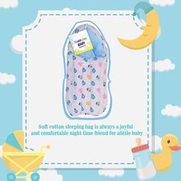 Toddylon Baby Bedding Set Mattress with Mosquito Net & Sleeping Bag - Blue image 5