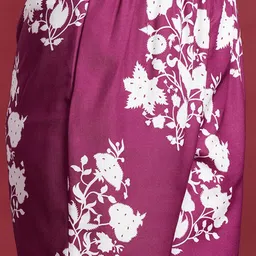 Anouk Floral Printed Regular Kurta With Trousers & With Dupatta image 2